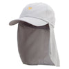 Chicken Silhouette Embroidered Flap Hats - Grey OSFM