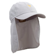 Chicken Silhouette Embroidered Flap Hats - Grey OSFM