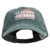 U.S. Air Force Flag Veteran Embroidered Cotton Twill Premium Pigment Dyed Cap - Dk-Green OSFM