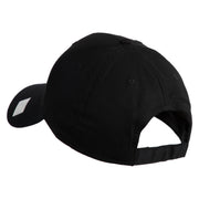 Veteran US Navy Embroidered Solid Cotton Twill Low Profile Cap - Black OSFM
