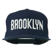 Brooklyn Embroidered Wool Snapback Cap