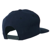 Brooklyn Embroidered Wool Snapback Cap