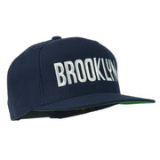 Brooklyn Embroidered Wool Snapback Cap