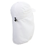 Chicken Silhouette Embroidered Flap Hats - White OSFM