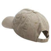 U.S. Air Force Flag Veteran Embroidered Cotton Twill Premium Pigment Dyed Cap - Khaki OSFM