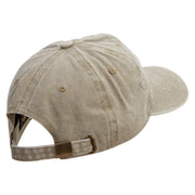 U.S. Air Force Flag Veteran Embroidered Cotton Twill Premium Pigment Dyed Cap - Khaki OSFM