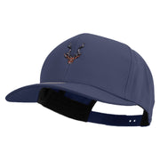 Kudu Antelope Embroidered Solid Cotton Twill Pro Style Cap - Navy OSFM