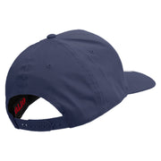 Kudu Antelope Embroidered Solid Cotton Twill Pro Style Cap - Navy OSFM