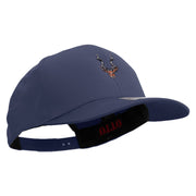 Kudu Antelope Embroidered Solid Cotton Twill Pro Style Cap - Navy OSFM