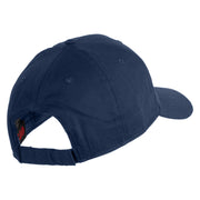 Veteran US Navy Embroidered Solid Cotton Twill Low Profile Cap - Navy OSFM