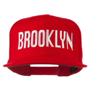 Brooklyn Embroidered Wool Snapback Cap