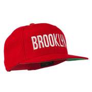 Brooklyn Embroidered Wool Snapback Cap