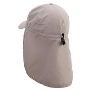 Chicken Silhouette Embroidered Flap Hats - Khaki OSFM