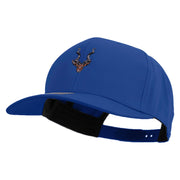 Kudu Antelope Embroidered Solid Cotton Twill Pro Style Cap - Royal OSFM