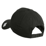 Veteran US Navy Embroidered Solid Cotton Twill Low Profile Cap - Charcoal OSFM