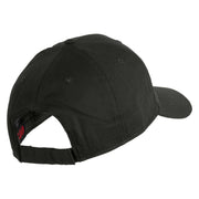 Veteran US Navy Embroidered Solid Cotton Twill Low Profile Cap - Charcoal OSFM