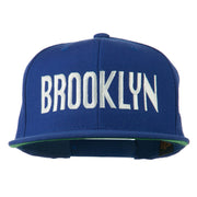 Brooklyn Embroidered Wool Snapback Cap