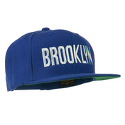 Brooklyn Embroidered Wool Snapback Cap