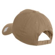 Veteran US Navy Embroidered Solid Cotton Twill Low Profile Cap - Khaki OSFM