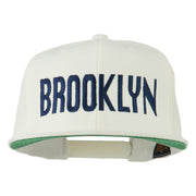 Brooklyn Embroidered Wool Snapback Cap