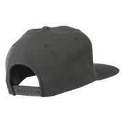 Brooklyn Embroidered Wool Snapback Cap