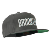 Brooklyn Embroidered Wool Snapback Cap