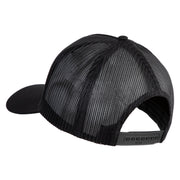 USS Bronstein FF 1037 Patched Solid Cotton Twill 5 panel Mesh Back Cap - Black OSFM