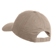 Plain Yellow Fish Sealife Embroidered Iron On Patched 6 Panel Washed Low Profile Dad Hat - Khaki OSFM