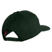 U.S. Marine Corps Semper Fi Black Patched Solid Cotton Twill Pro Style Cap - Dark Green OSFM
