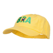 Brazil Embroidered Low Profile Cap