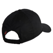 Retired US Navy Embroidered Solid Cotton Twill Low Profile Cap - Black OSFM