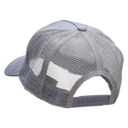 Hand Controller Embroidered Five Panels Pro Style Trucker Mesh Cap - Grey OSFM