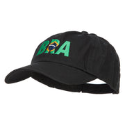 Brazil Embroidered Low Profile Cap