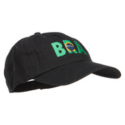 Brazil Embroidered Low Profile Cap