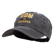 Mom to Grandma Cotton Twill Premium Pigment Dyed Cap - Black OSFM