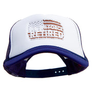 U.S. Air Force Flag Retired Embroidered Foam Panel Mesh Snapback