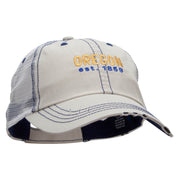 Oregon Year Established Embroidered Low Profile Special Cotton Mesh Cap - Putty OSFM