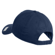 Retired US Navy Embroidered Solid Cotton Twill Low Profile Cap - Navy OSFM