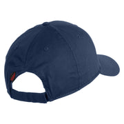 Retired US Navy Embroidered Solid Cotton Twill Low Profile Cap - Navy OSFM