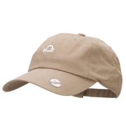 Libra Zodiac Sign Embroidered Unstructured Cap