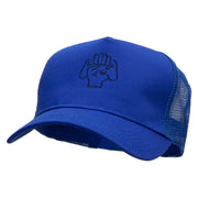 Hand Controller Embroidered Five Panels Pro Style Trucker Mesh Cap - Royal OSFM