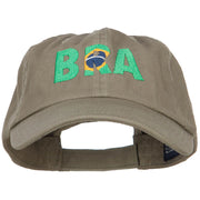 Brazil Embroidered Low Profile Cap