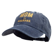 Mom to Grandma Cotton Twill Premium Pigment Dyed Cap - Navy OSFM