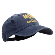 Mom to Grandma Cotton Twill Premium Pigment Dyed Cap - Navy OSFM