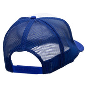 Jet Embroidered Foam Panel Mesh Snapback - Royal-White OSFM