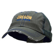 Oregon Year Established Embroidered Low Profile Special Cotton Mesh Cap - Green OSFM