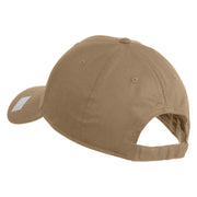 Retired US Navy Embroidered Solid Cotton Twill Low Profile Cap - Khaki OSFM