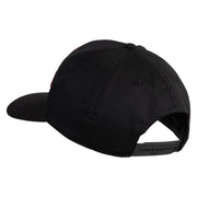 U.S. Marine Red Patched Solid Cotton Twill Pro Style Cap - Black OSFM