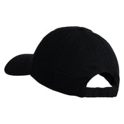 Small Baby Giraffe Animal Embroidered Iron on Patched 6 Panel Washed Low Profile Dad Hat - Black OSFM