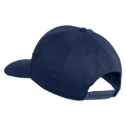 U.S. Marine Red Patched Solid Cotton Twill Pro Style Cap - Navy OSFM
